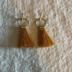 Gold Tassel Earrings